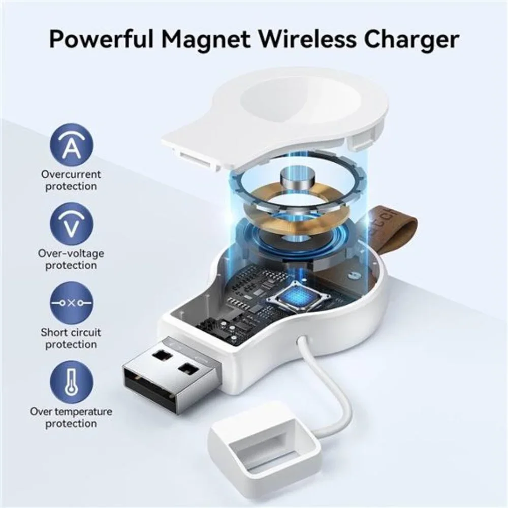 Charger for Apple Watch Portable iWatch USB Wireless Charger, Travel Cordless